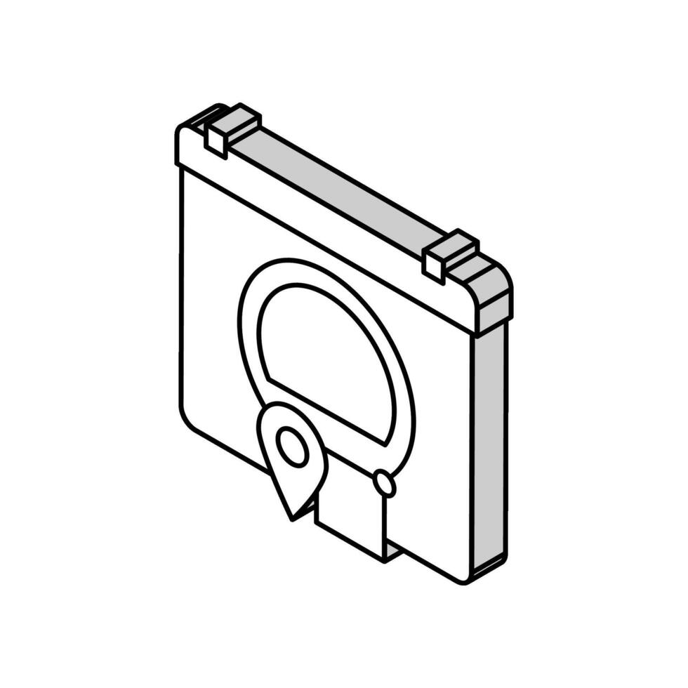 Verzending levering tijd isometrische icoon vector illustratie