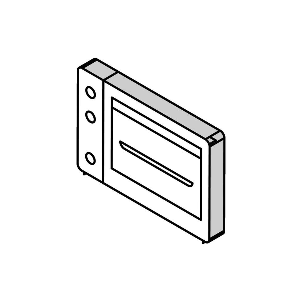 oven toestel isometrische icoon vector illustratie