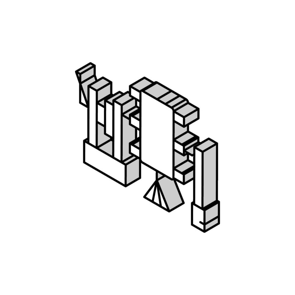 zijde haspel isometrische icoon vector illustratie