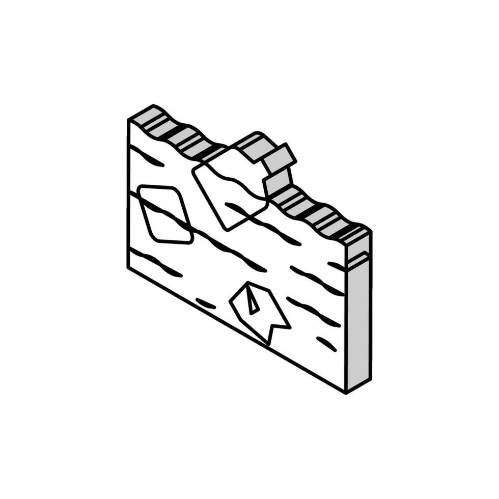 verontreiniging plastic isometrische icoon vector illustratie