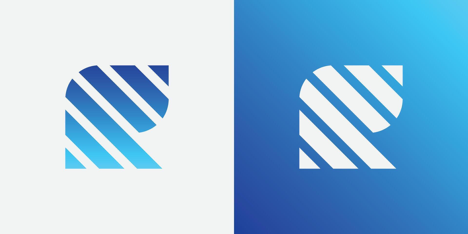 r creatief blauw helling alfabet brief logo voor branding en bedrijf vector