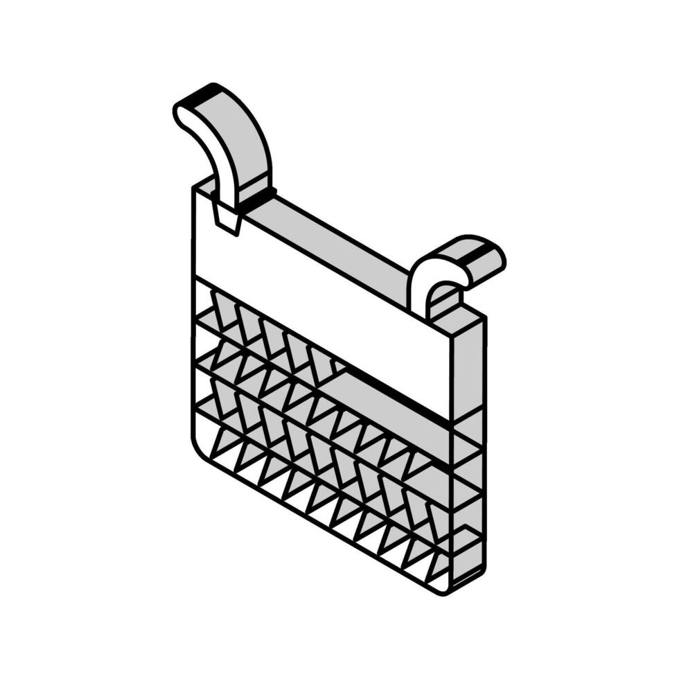 verdieping mand isometrische icoon vector illustratie