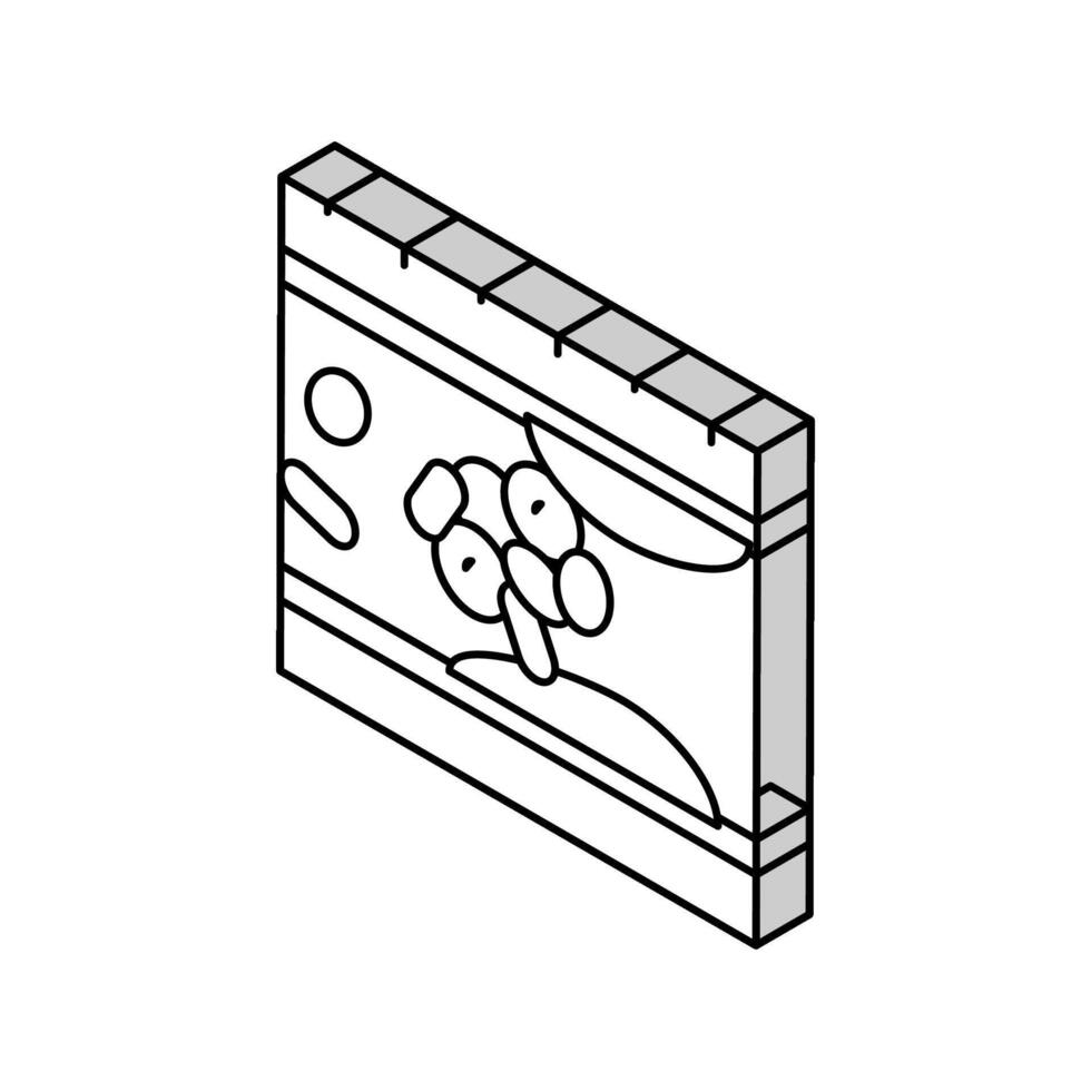 stollen bloed vaartuig ader isometrische icoon vector illustratie