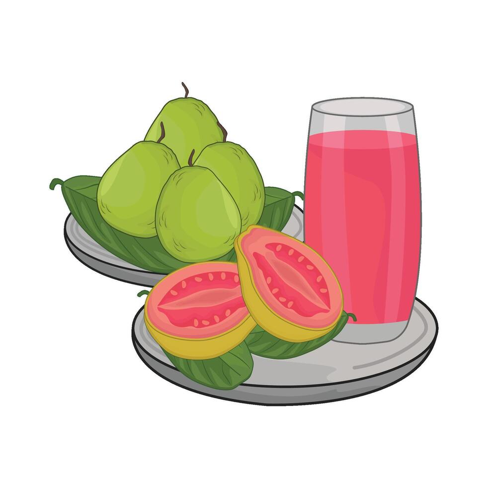 illustratie van guava sap vector