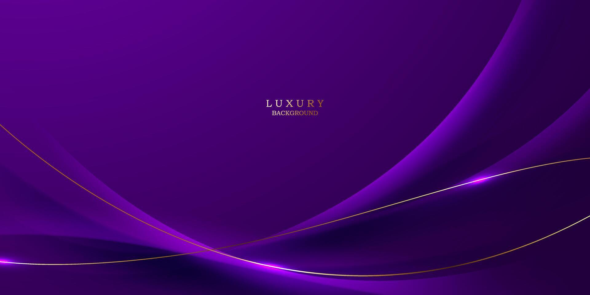 Purper abstract achtergrond met luxe gouden elementen vector illustratie