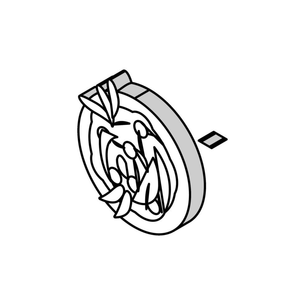 Chinese pasta isometrische icoon vector illustratie