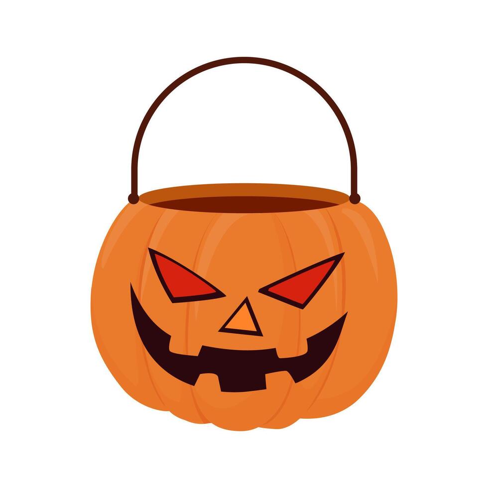 halloween pompoen ketel vector illustratie