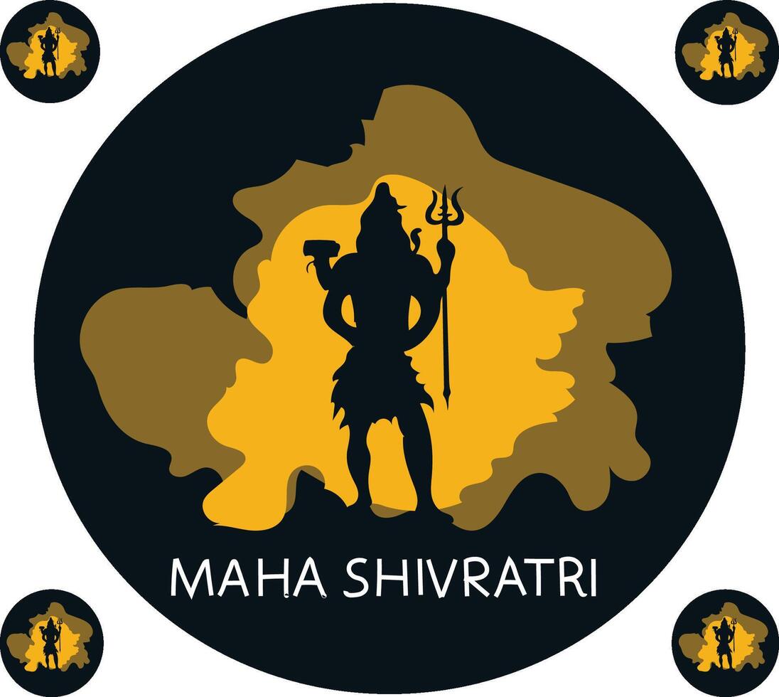 maha shivaratri festival Indië vector