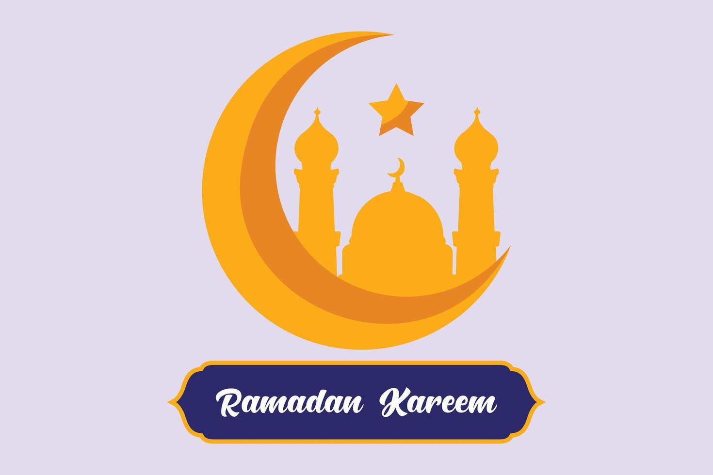 gastvrij Ramadan concept. gekleurde vlak vector illustratie geïsoleerd.