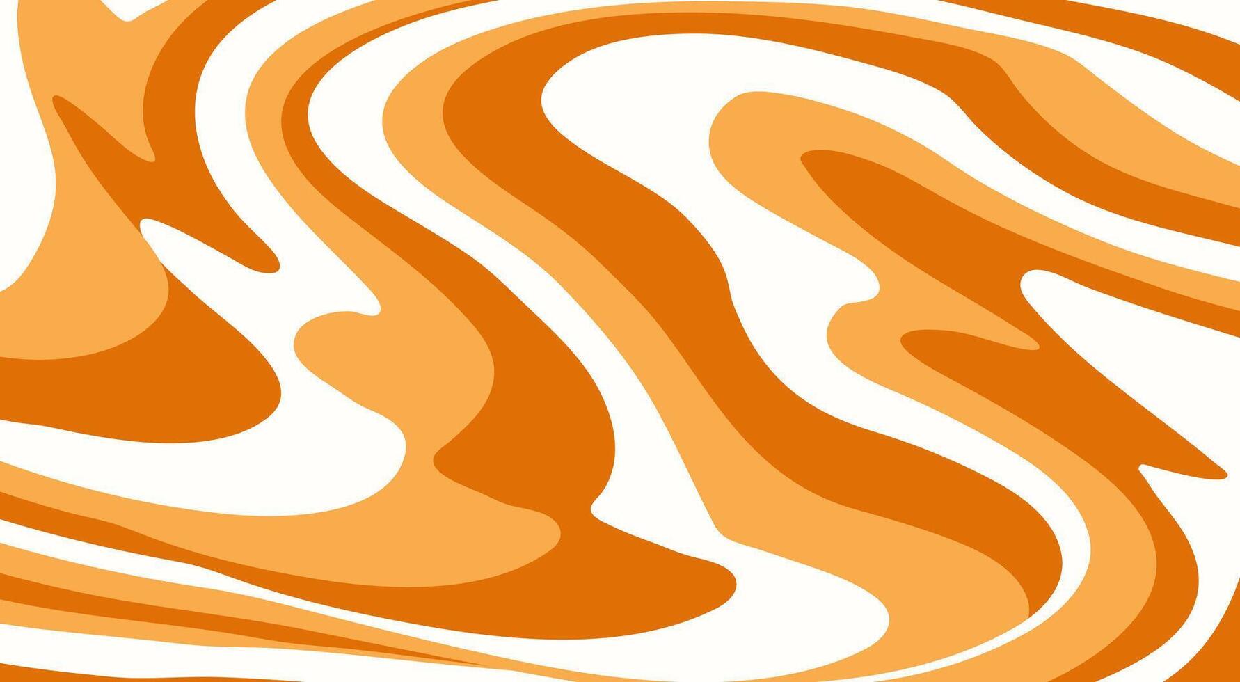 patroon met golvend karamel strepen. abstract achtergrond in pinda kleur vector