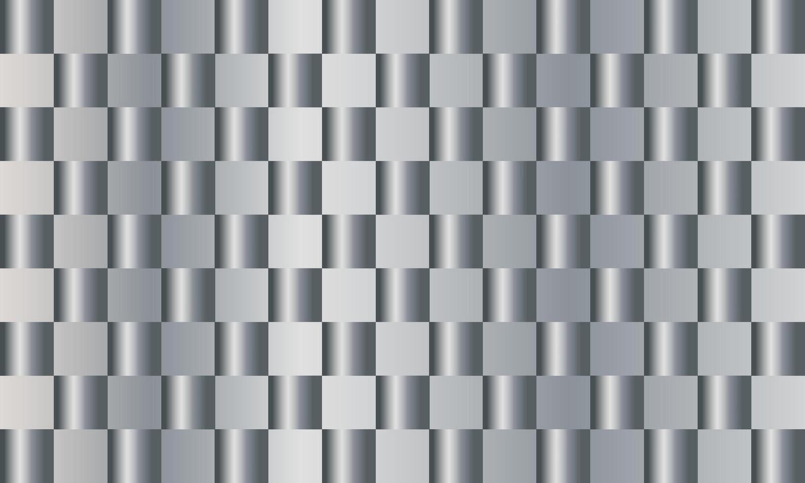 abstract rechthoekig horizontaal metalen grijs achtergrond met schaakbord helling vector