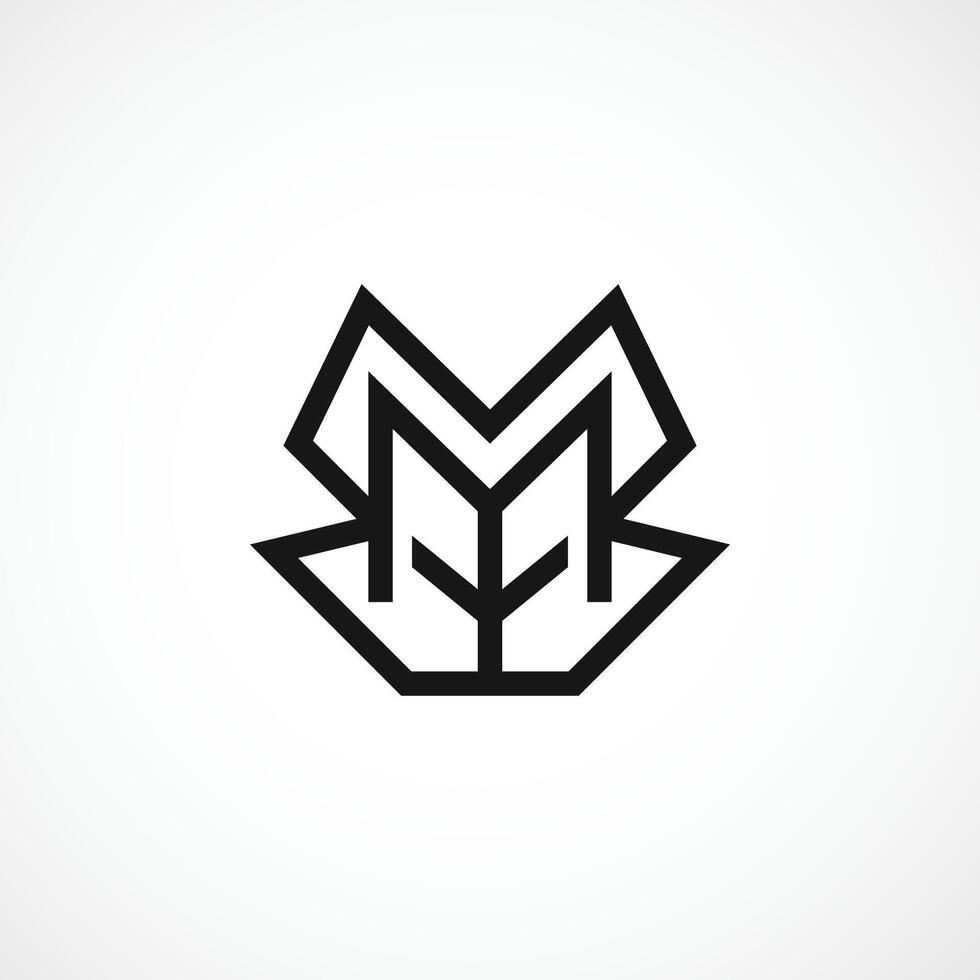 modern m brief logo, m abstract logo ontwerp concept geïsoleerd vector sjabloon illustratie