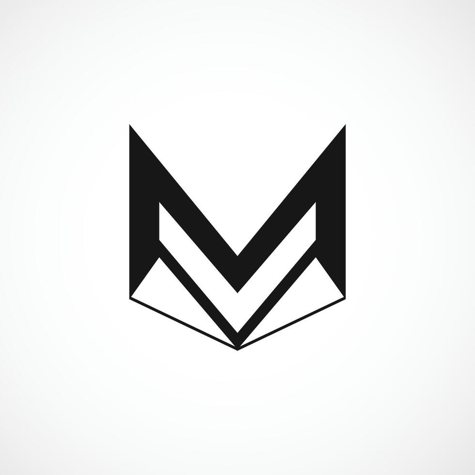 modern m brief logo, m abstract logo ontwerp concept geïsoleerd vector sjabloon illustratie