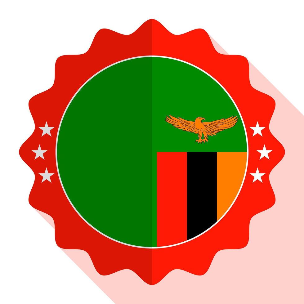 Zambia kwaliteit embleem, label, teken, knop. vector illustratie.