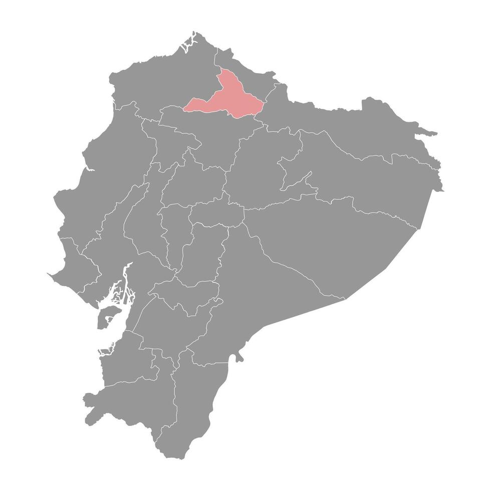 imbabura provincie kaart, administratief divisie van Ecuador. vector illustratie.
