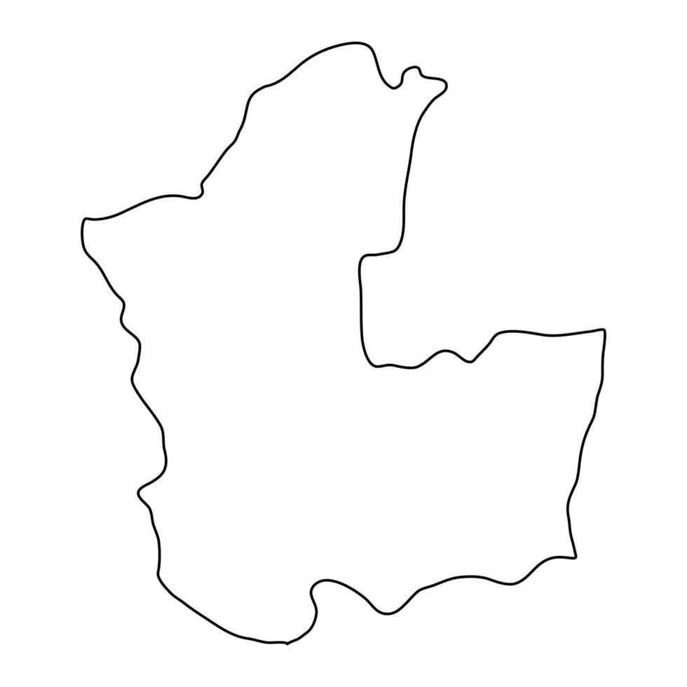 matele wijk kaart, administratief divisie van sri lanka. vector illustratie.