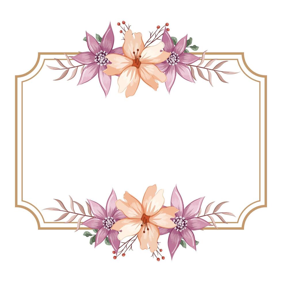 decoratief bloemen gebladerte ornament voor bruiloft uitnodiging vector