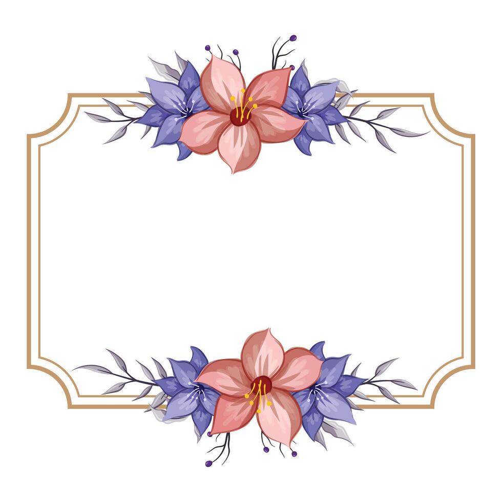 decoratief bloemen gebladerte ornament voor bruiloft uitnodiging vector