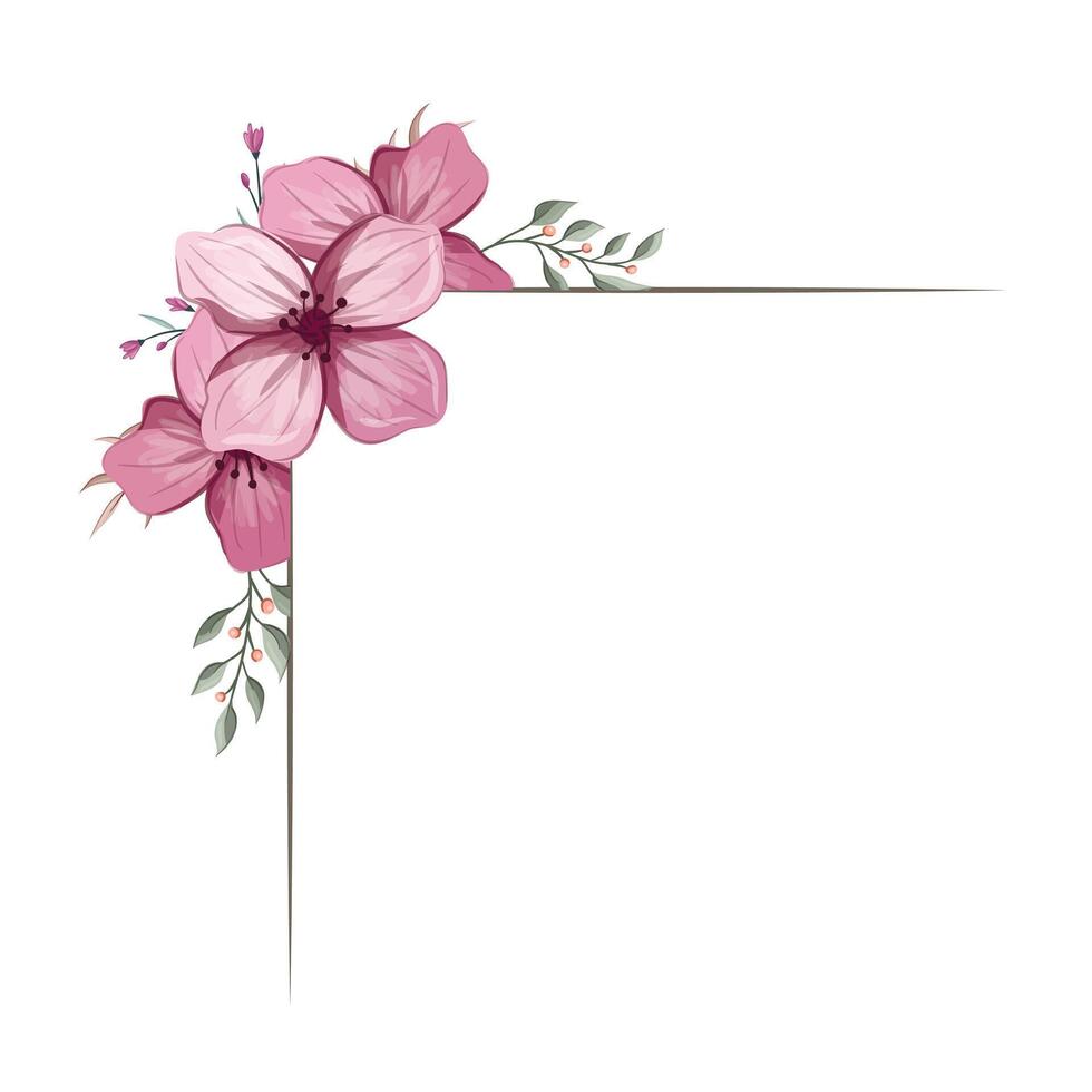 decoratief bloemen gebladerte ornament voor bruiloft uitnodiging vector