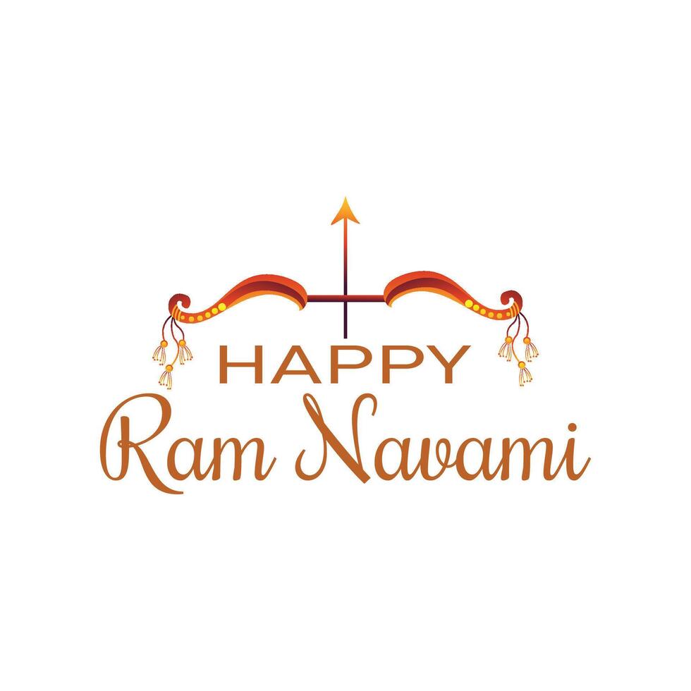 gelukkig RAM navami wensen sociaal media post ontwerp vector