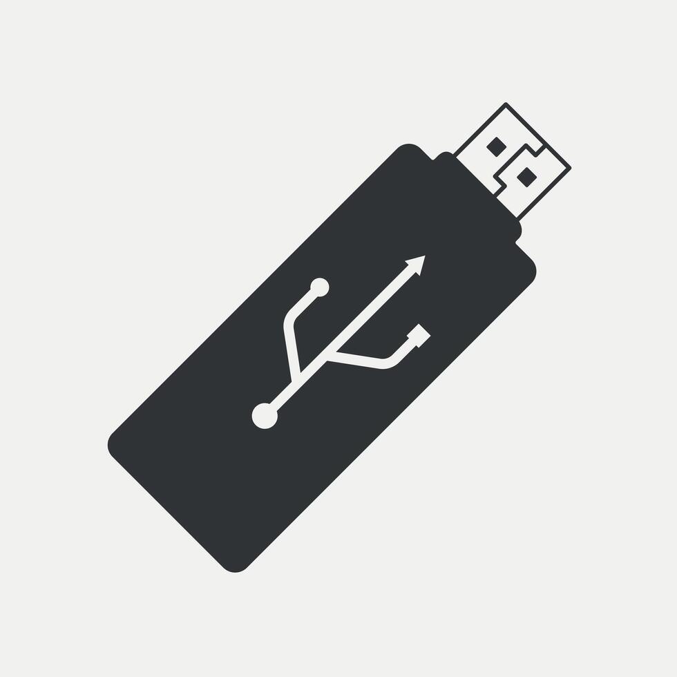 USB stok, flash rit icoon. vector illustratie