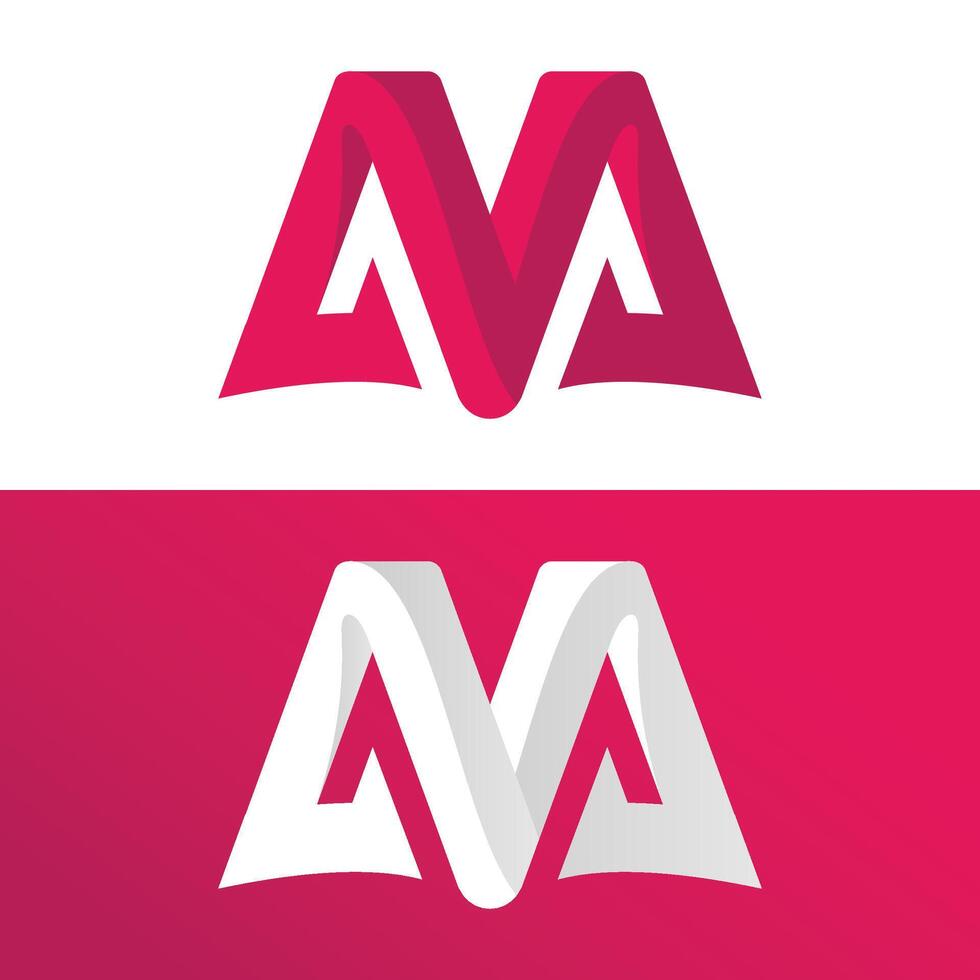 modern ontwerp sjabloon. abstract m brief logo sjabloon vector
