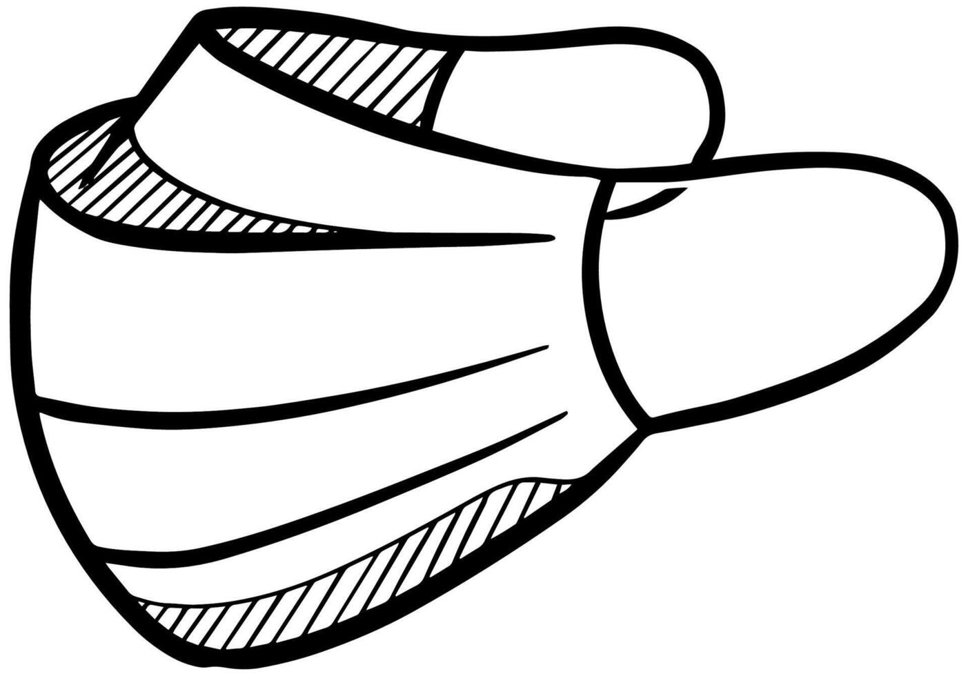 hand- getrokken gezicht masker. vector illustratie.