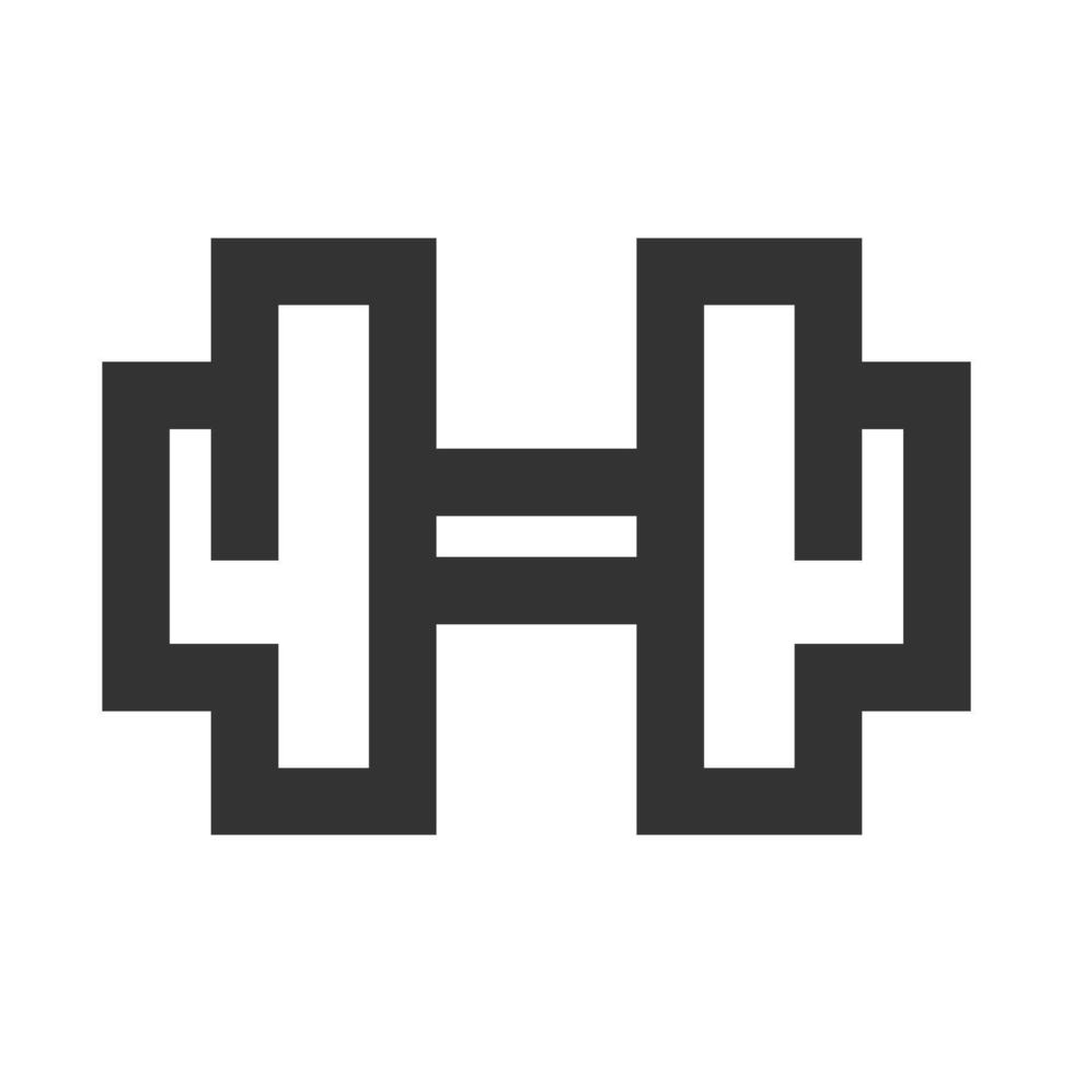 schets icoon - halter vector