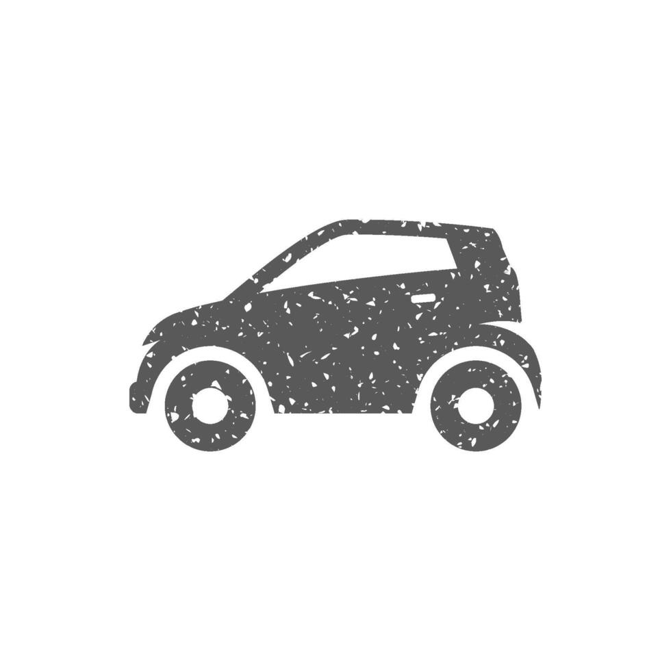 auto icoon in grunge structuur vector illustratie