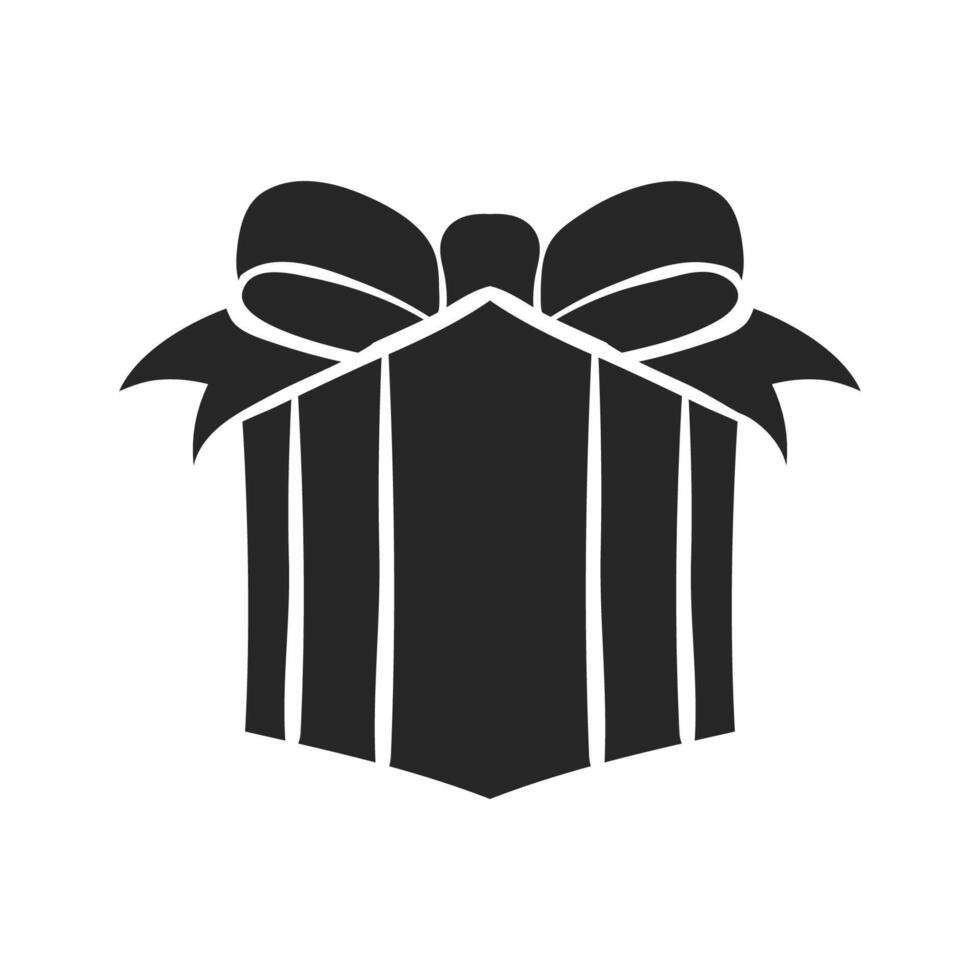 hand- getrokken geschenk doos vector illustratie