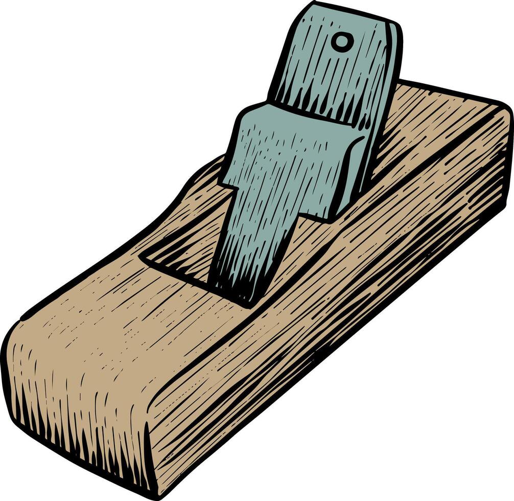 houten vlak icoon stijl kleur vector illustratie