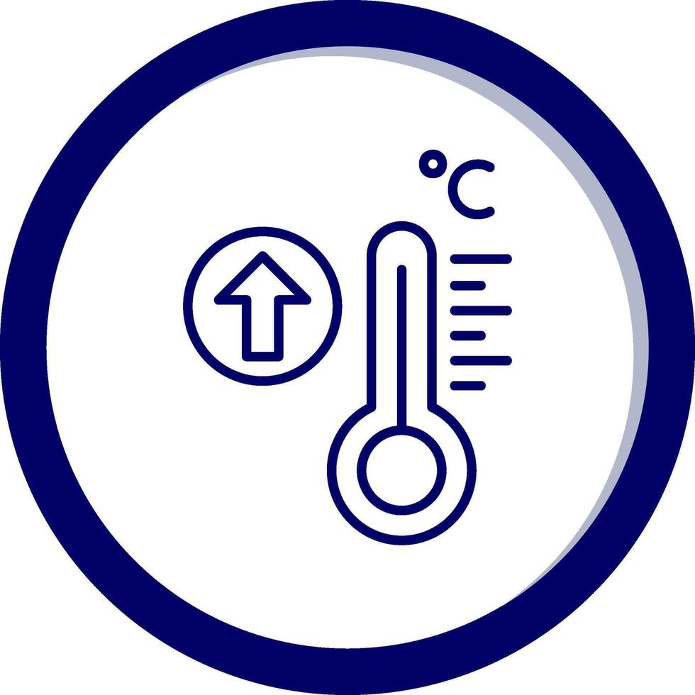 hoog temperatuur vector icoon