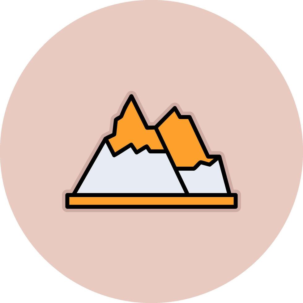 berg vector pictogram