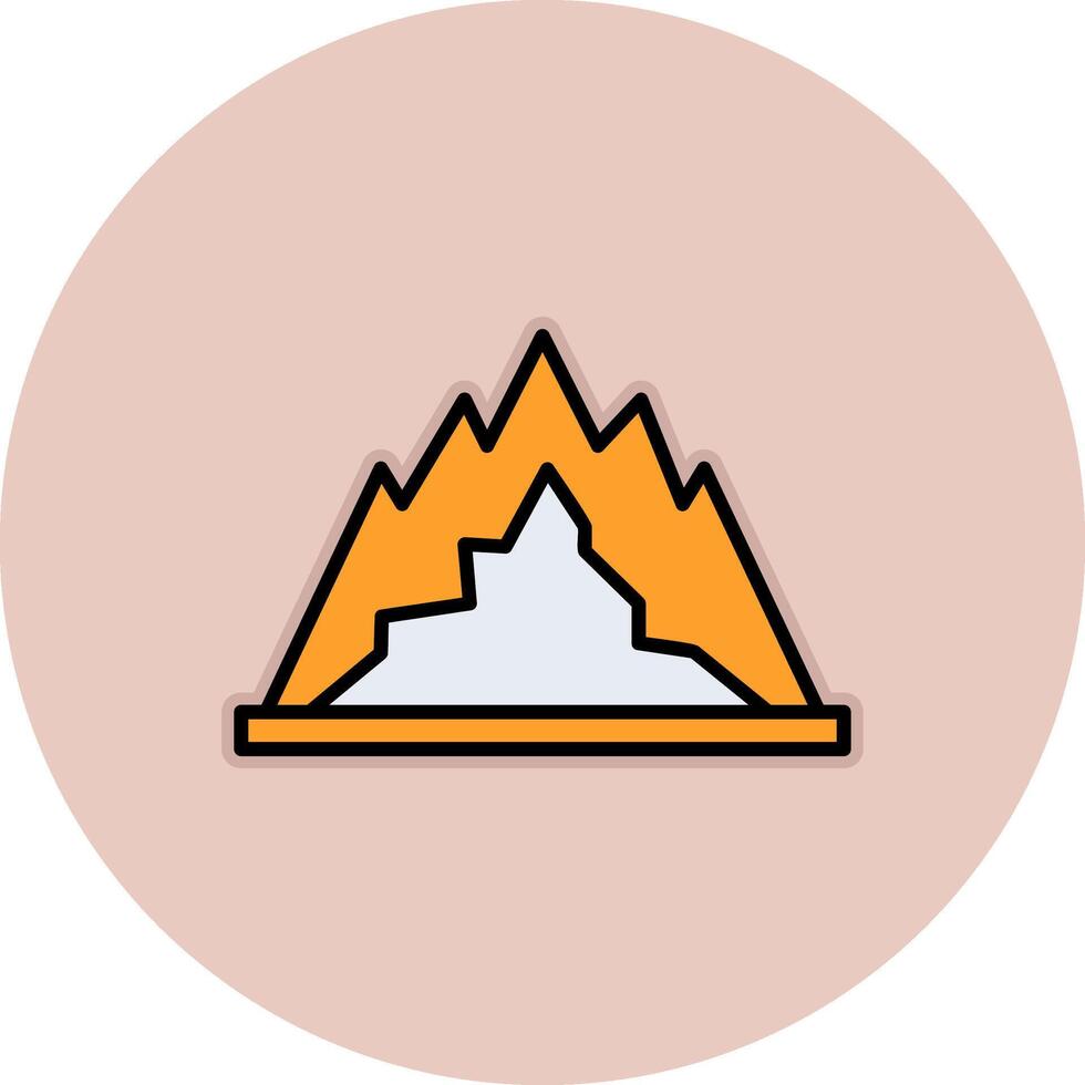 berg vector pictogram