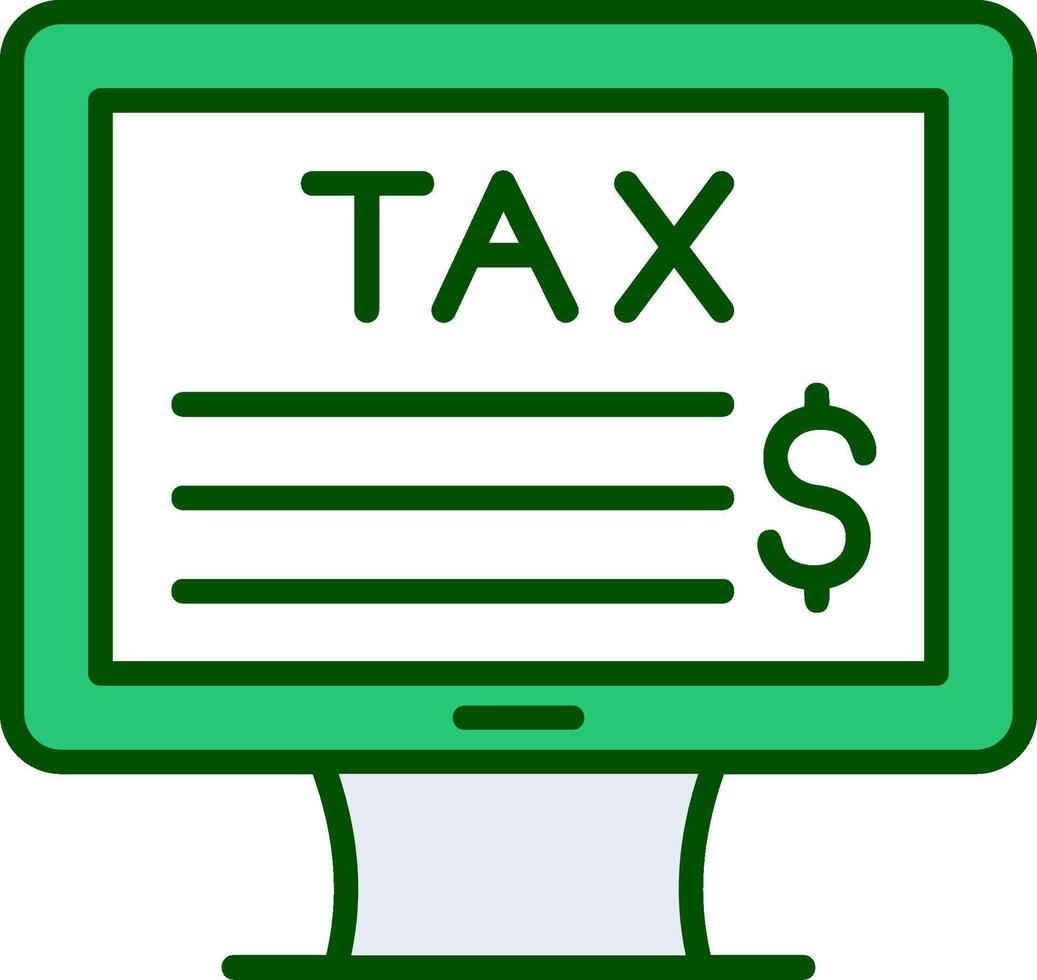 online belasting vector icoon