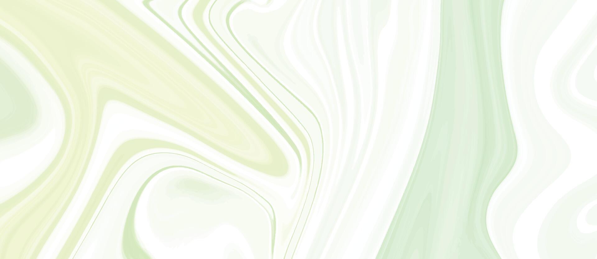 licht groen vloeistof achtergrond. kleurrijk vloeibaar maken achtergrond. abstract groen achtergrond met golven. vector