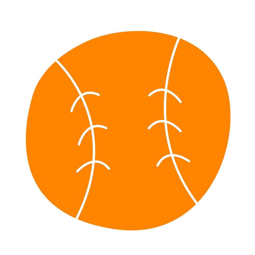 basketbal van zomer doodles icoon reeks vector