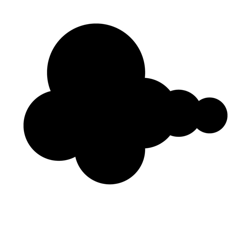 wolken en weer glyph pictogrammen vector