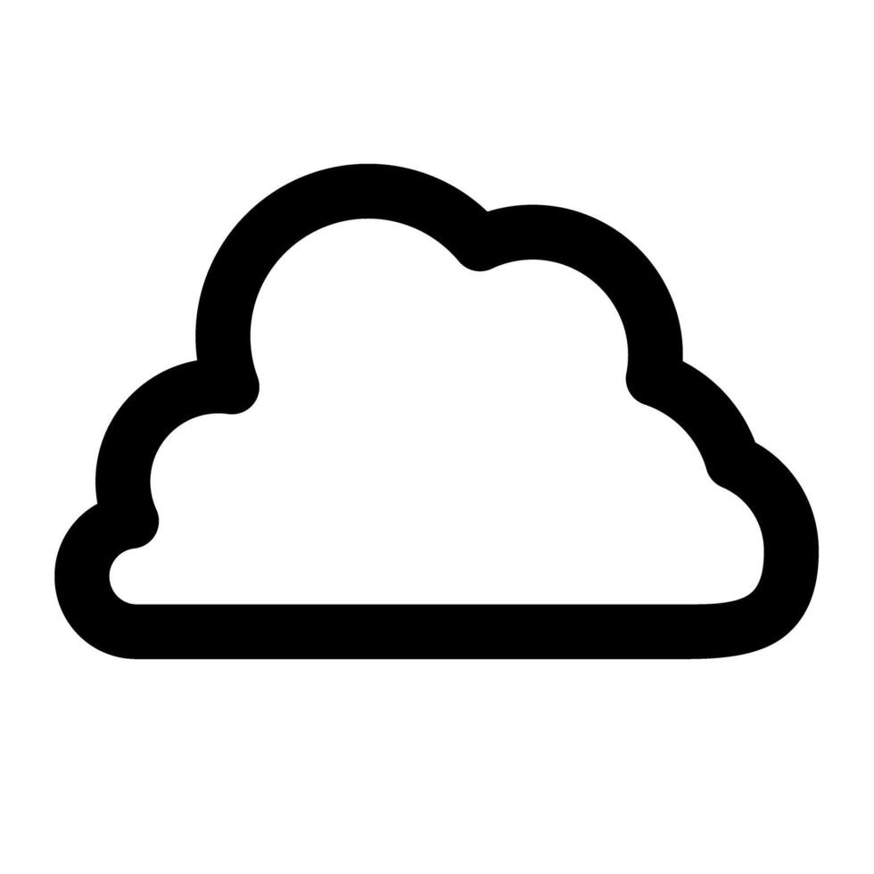 wolken en weer schets pictogrammen vector