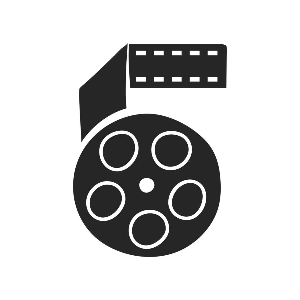 hand- getrokken bioscoop film vector illustratie