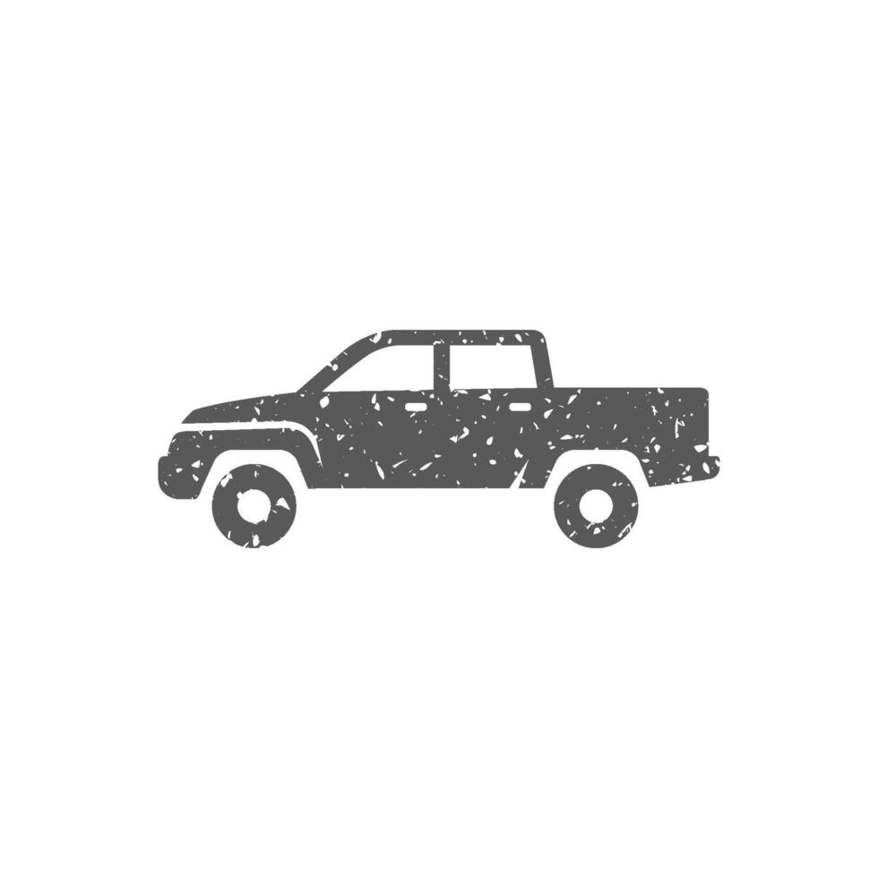 auto icoon in grunge structuur vector illustratie