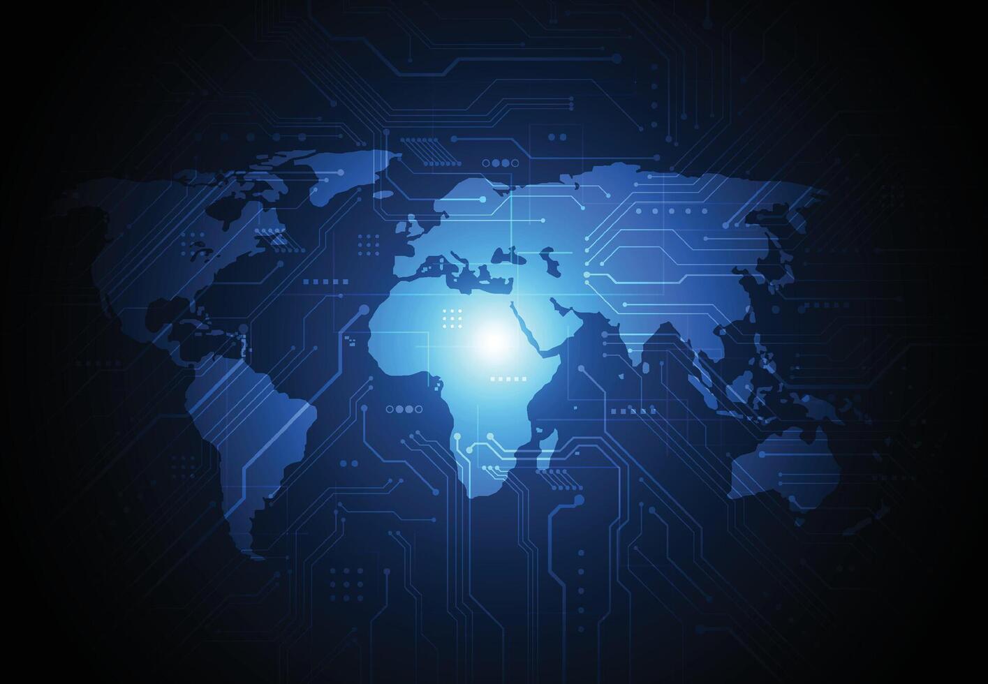 wereldwijde netwerkverbinding. wereldkaartpunt en lijnsamenstelling concept van globale zaken. vector illustratie