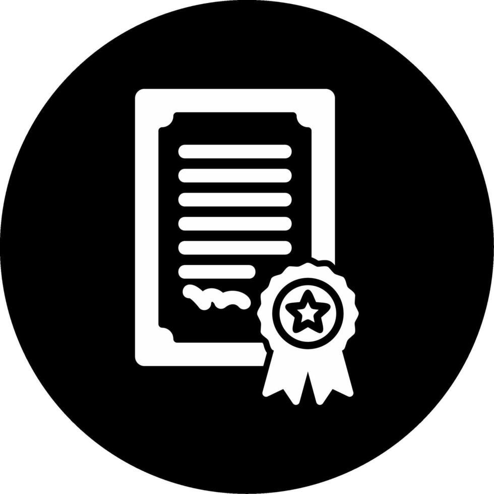 certificaat vector pictogram