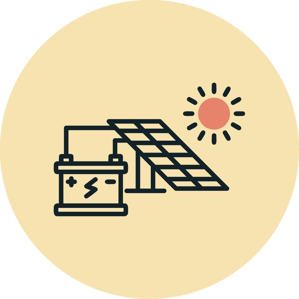 zonne-energie vector pictogram