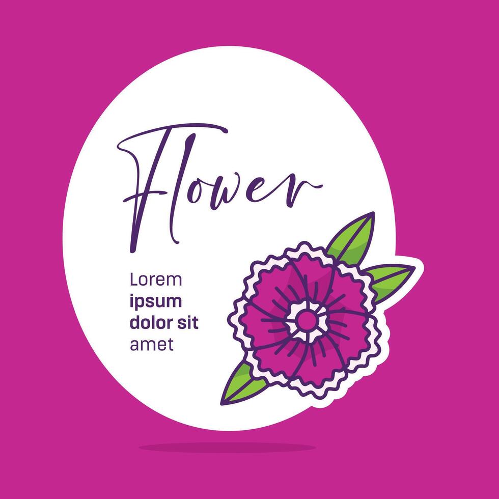 bloemen sjabloon uitnodiging kaart ontwerp vector