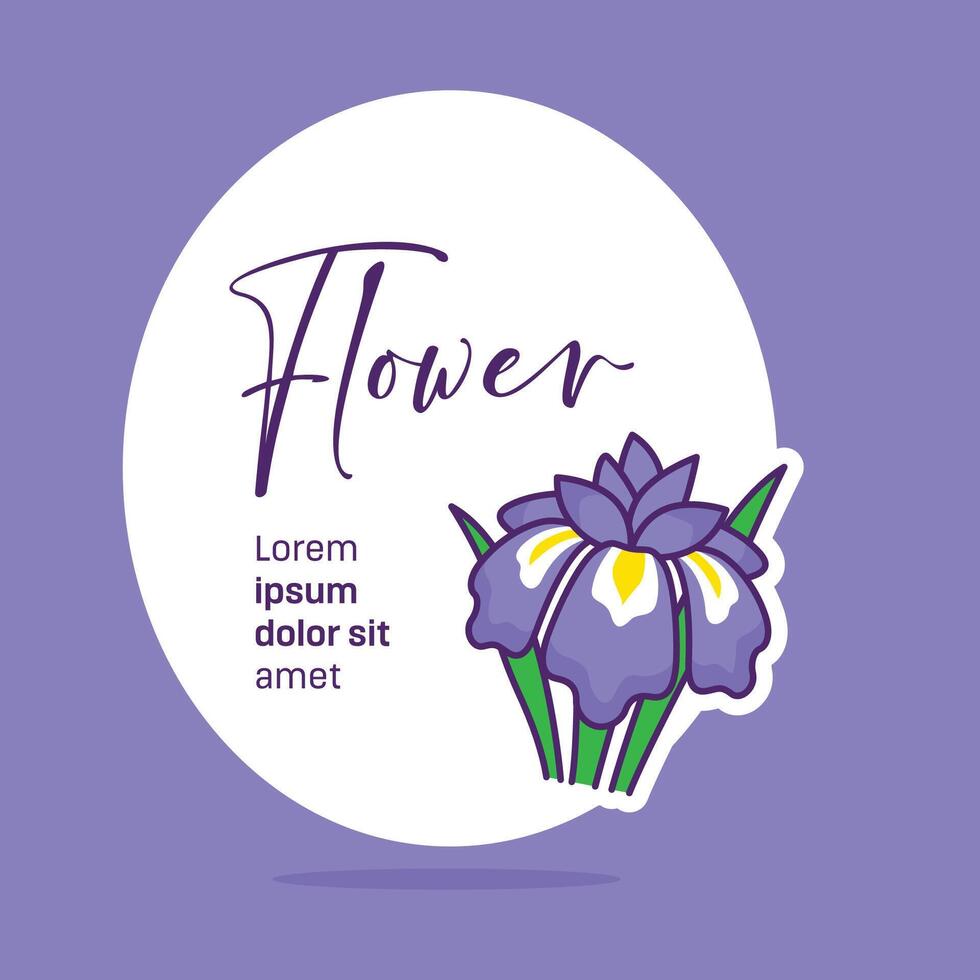 mooi kaart uitnodiging sjabloon ontwerp met bloem vector