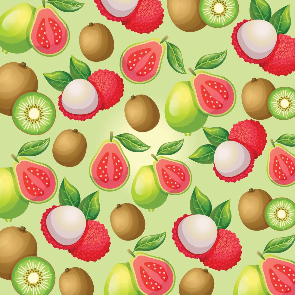 fruit patroon achtergrond ontwerp vector