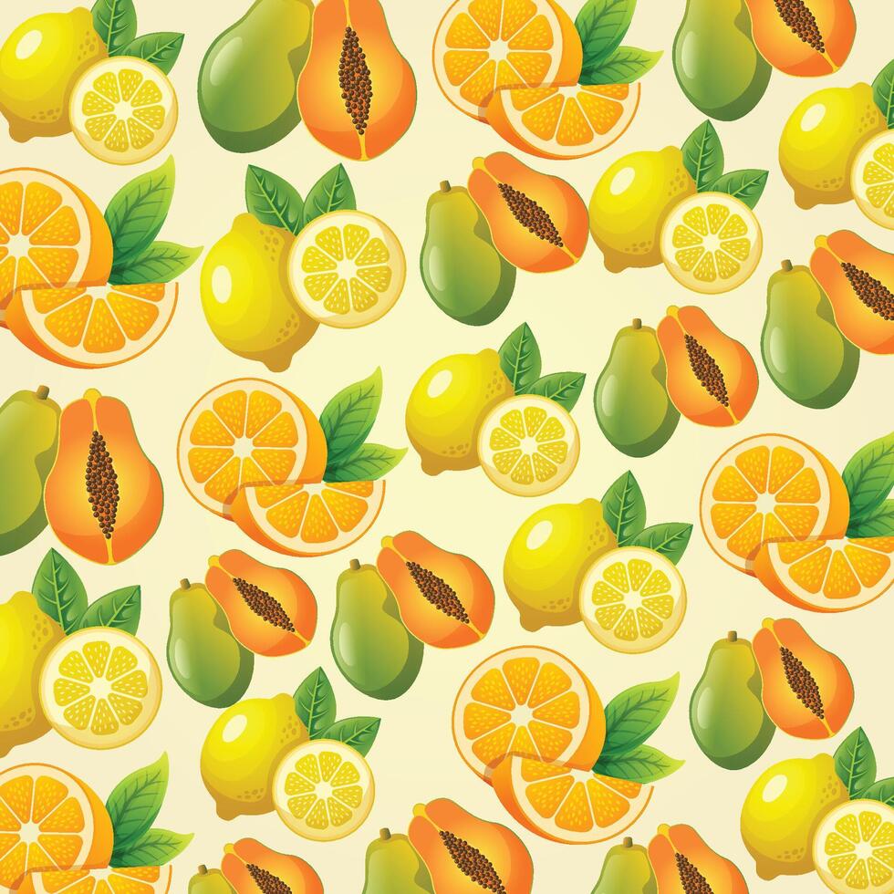 fruit patroon achtergrond ontwerp vector