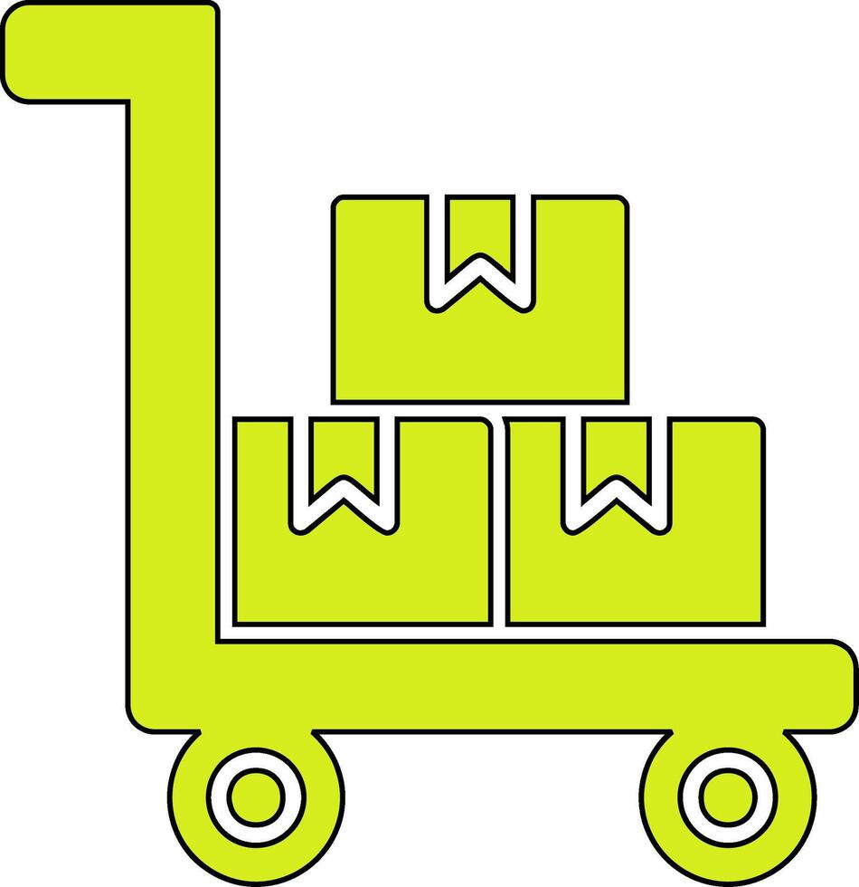 fabriek trolley vector icoon