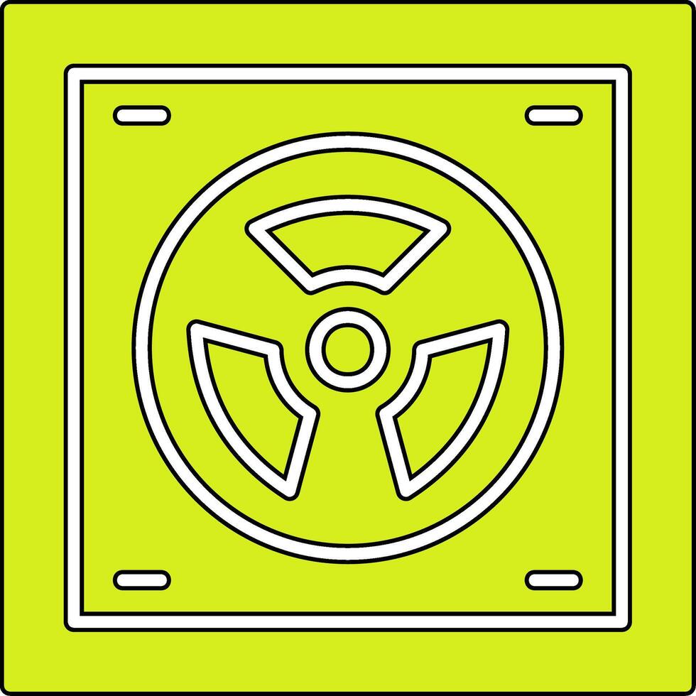 radioactief vector icoon